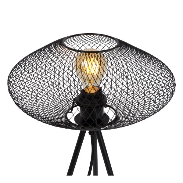Lucide MESH - Lampe de table - Ø 30 cm - 1xE27 - Noir - détail 1